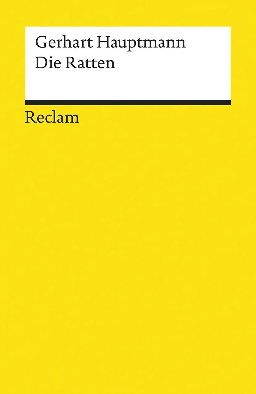 Cover: 9783150188736 | Die Ratten | Berliner Tragikomödie | Gerhart Hauptmann | Taschenbuch