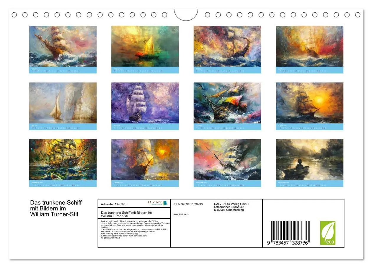 Bild: 9783457328736 | Das trunkene Schiff mit Bildern im William Turner-Stil...