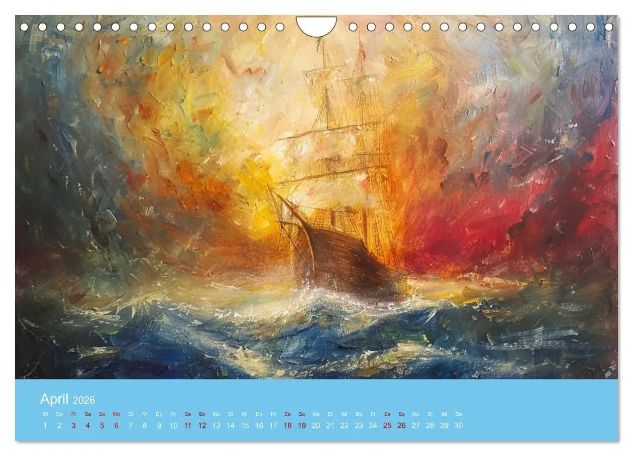 Bild: 9783457328736 | Das trunkene Schiff mit Bildern im William Turner-Stil...