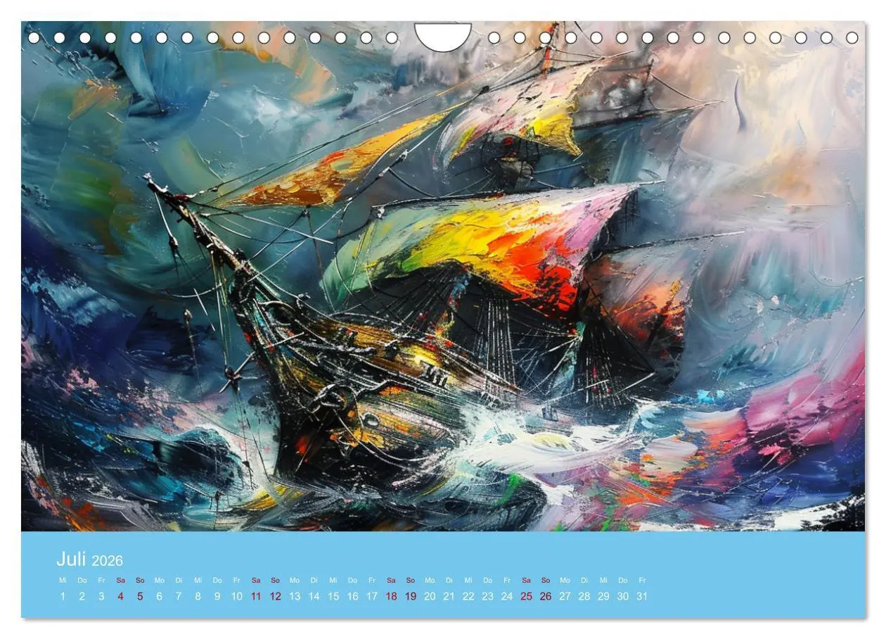 Bild: 9783457328736 | Das trunkene Schiff mit Bildern im William Turner-Stil...