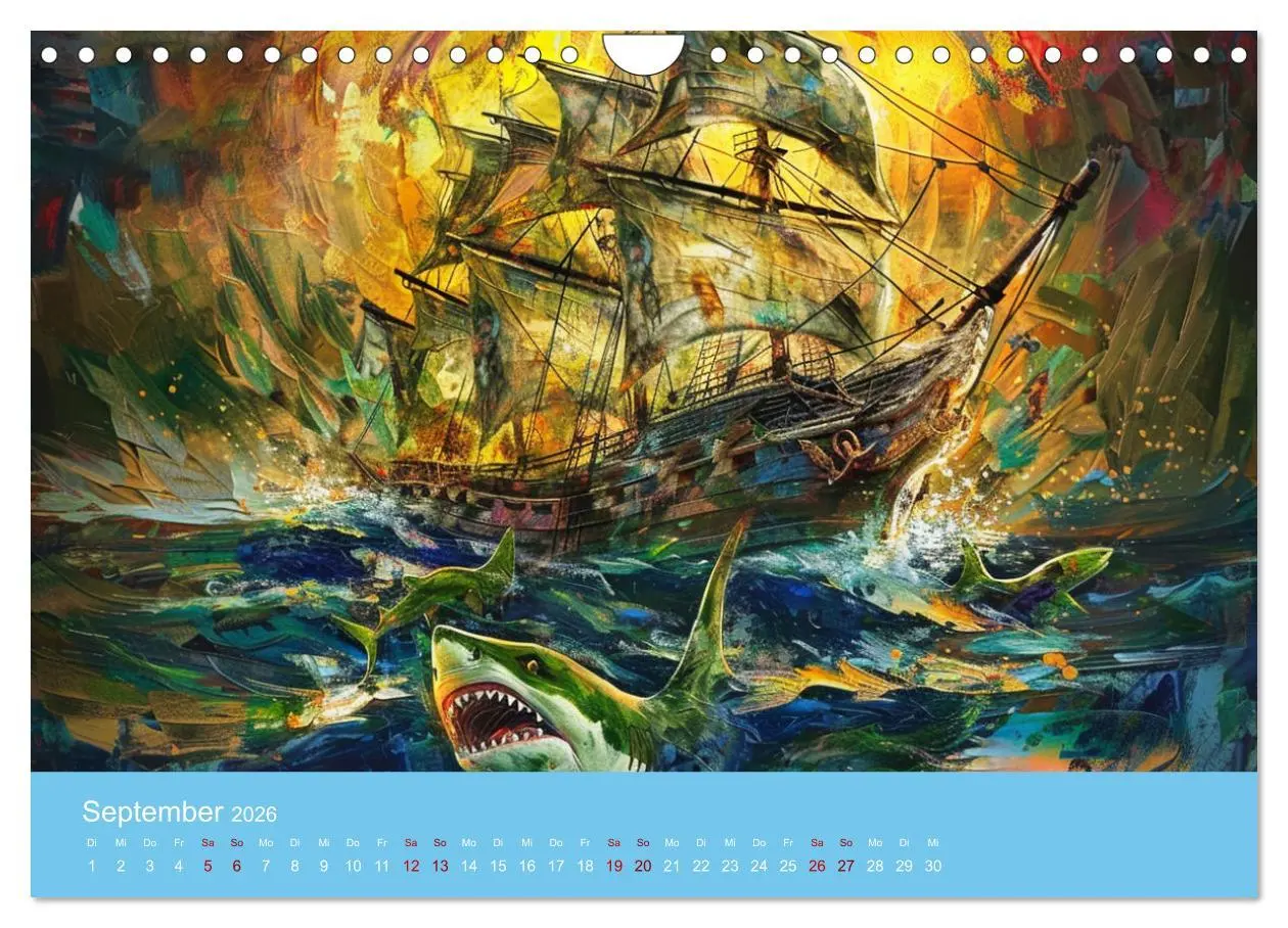 Bild: 9783457328736 | Das trunkene Schiff mit Bildern im William Turner-Stil...
