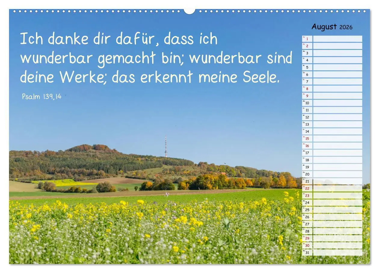 Bild: 9783457708736 | Heimat Hesselberg (hochwertiger Premium Wandkalender 2026 DIN A2...
