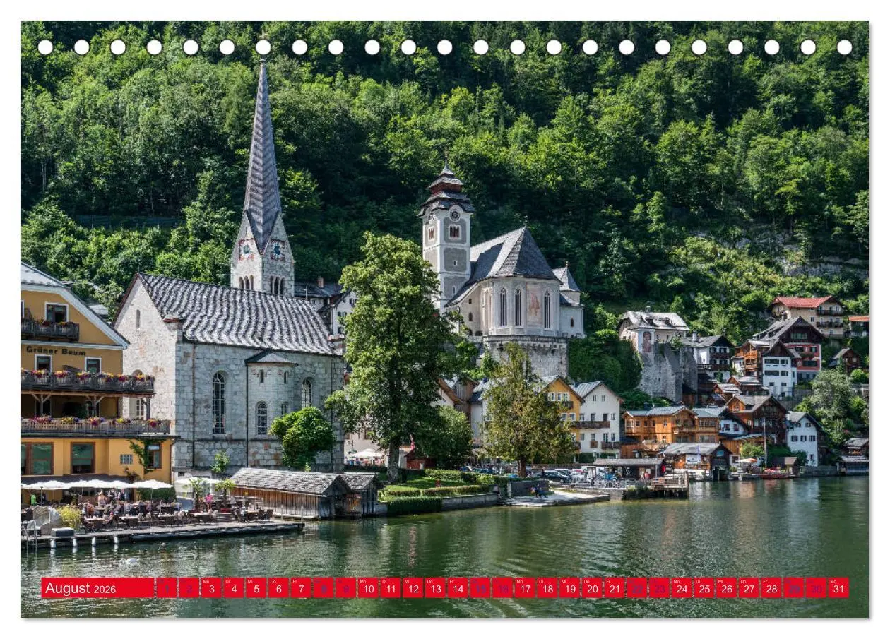 Bild: 9783457878736 | Hallstatt Impressionen (Tischkalender 2026 DIN A5 quer), CALVENDO...