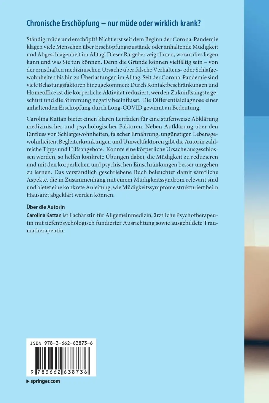 Rückseite: 9783662638736 | Chronische Erschöpfung - nur müde oder wirklich krank? | Kattan | Buch
