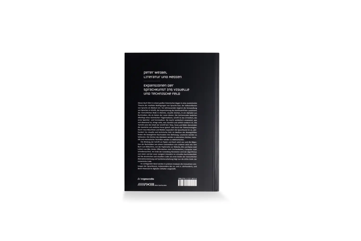 Bild: 9783775738736 | Literatur und Medien | Literatur und Medien | Peter Weibel | Buch