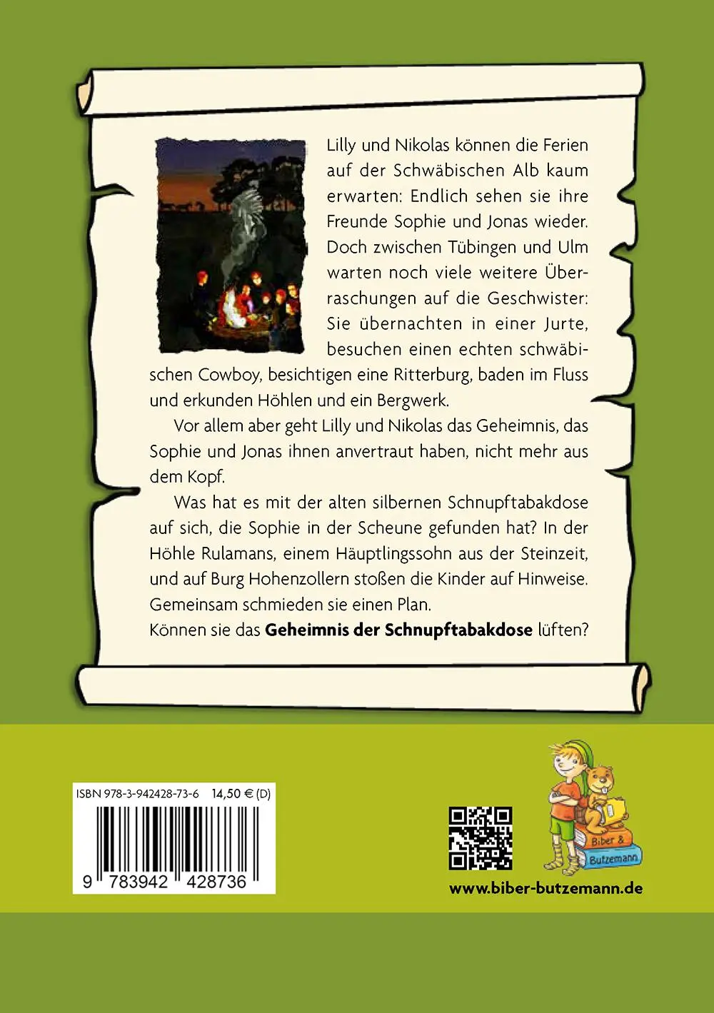 Rückseite: 9783942428736 | Abenteuer auf der Schwäbischen Alb | Ira Lenz | Buch | 112 S. | 2016