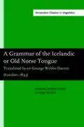 Cover: 9789027208736 | A Grammar of the Icelandic or Old Norse Tongue | Rasmus Rask | Buch
