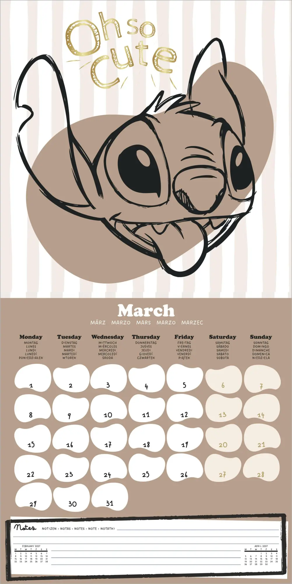 Bild: 5063457078836 | LILO &amp; STITCH 2027 | Kalender | 14 S. | Deutsch | 2027