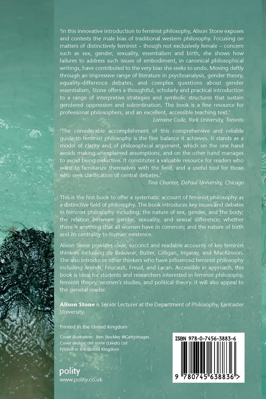 Rückseite: 9780745638836 | An Introduction to Feminist Philosophy | Alison Stone | Taschenbuch