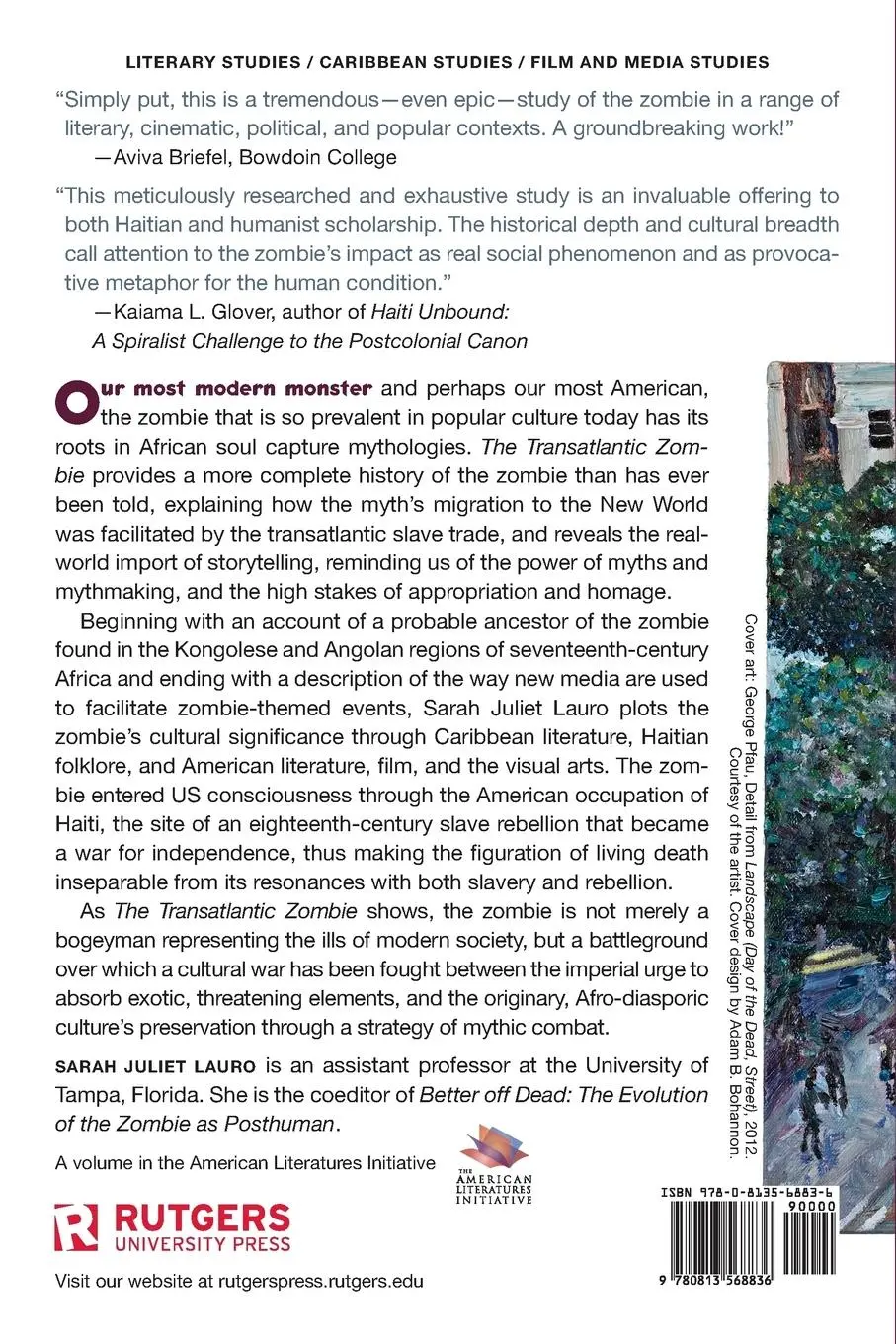 Rückseite: 9780813568836 | The Transatlantic Zombie | Slavery, Rebellion, and Living Death | Buch