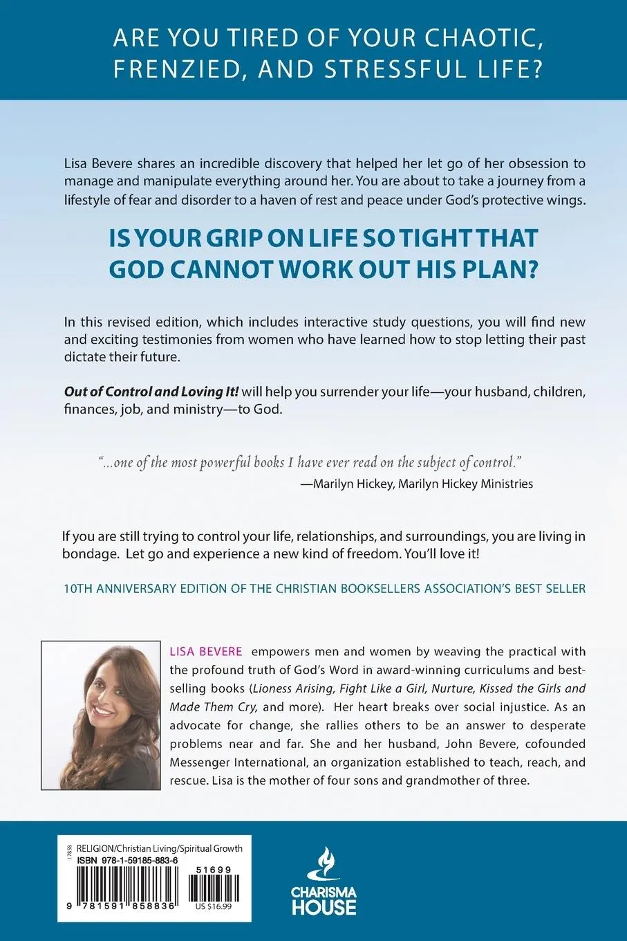 Rückseite: 9781591858836 | Out of Control and Loving It | Lisa Bevere | Taschenbuch | Englisch