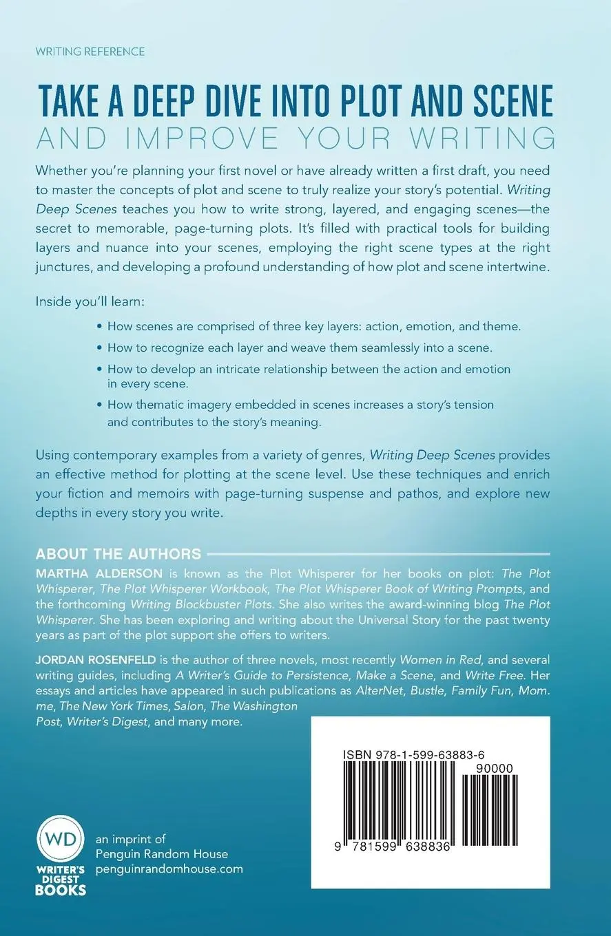 Rückseite: 9781599638836 | Writing Deep Scenes | Martha Alderson (u. a.) | Taschenbuch | Englisch