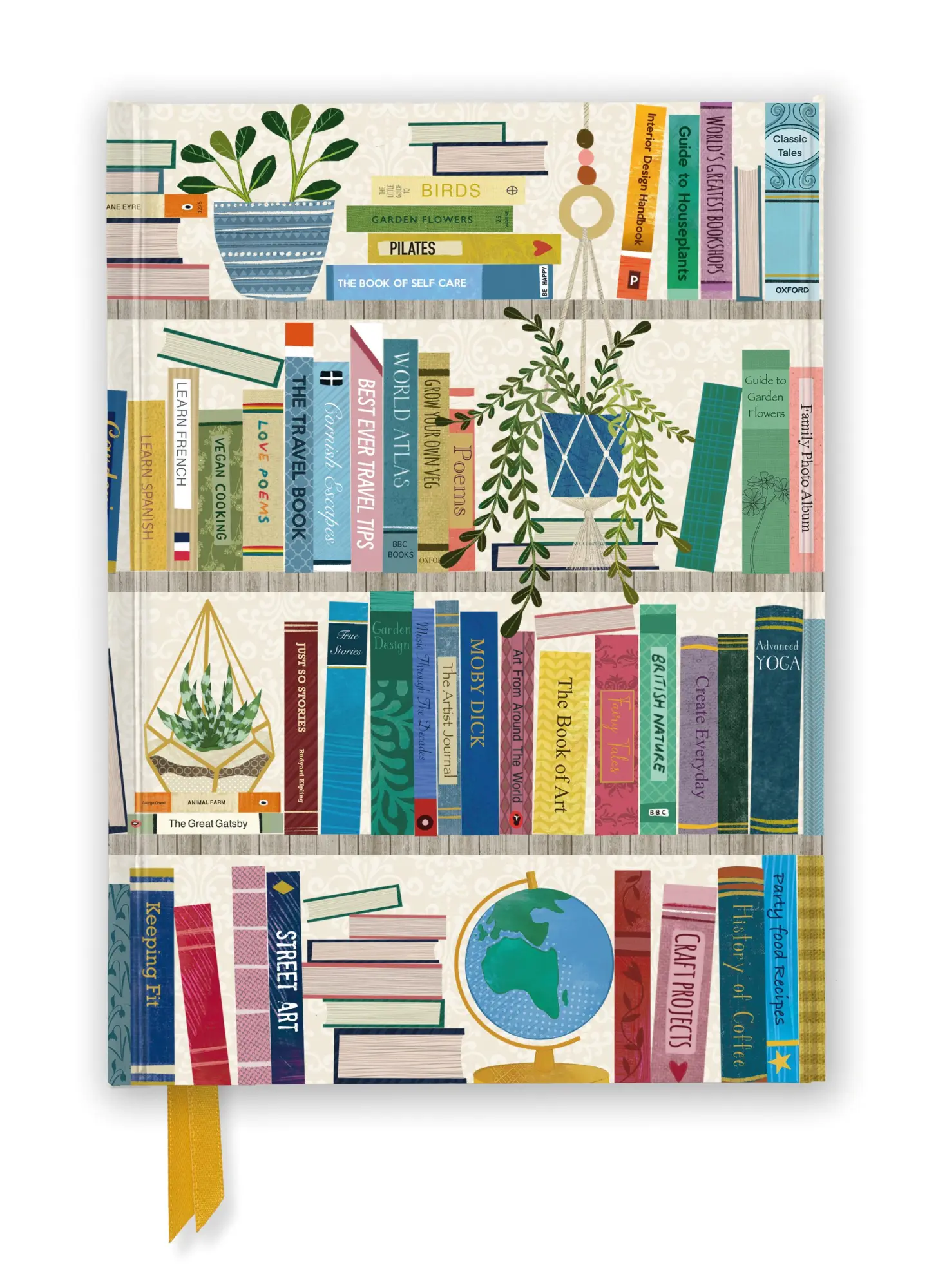 Flame Tree Publishing Georgia Breeze, Bookshelves (Foiled Journal)
