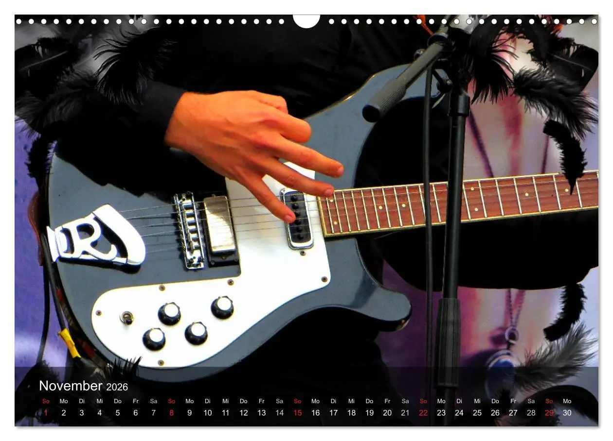 Bild: 9783516028836 | Rockgitarren Power (Wandkalender 2026 DIN A3 quer), CALVENDO...