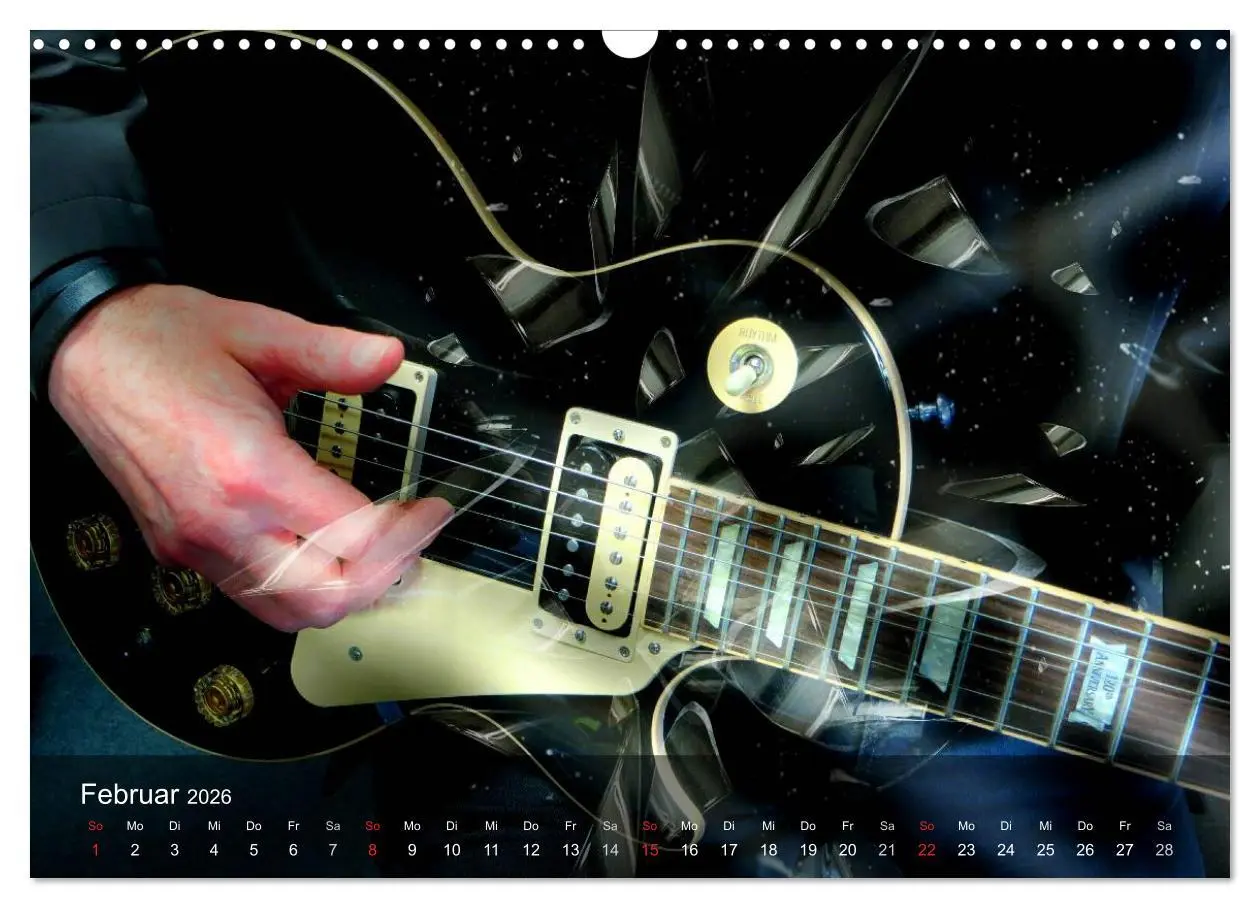 Bild: 9783516028836 | Rockgitarren Power (Wandkalender 2026 DIN A3 quer), CALVENDO...