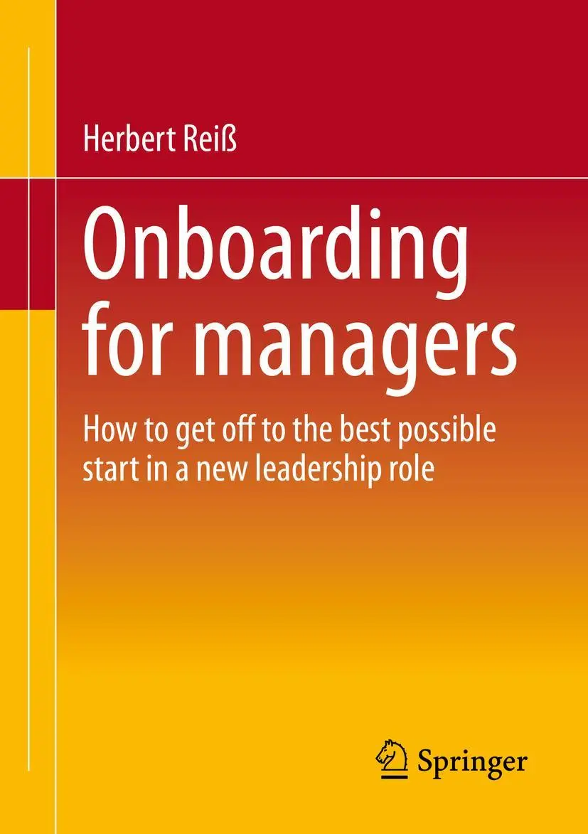 Cover: 9783658388836 | Onboarding for managers | Herbert Reiß | Taschenbuch | xiv | Englisch