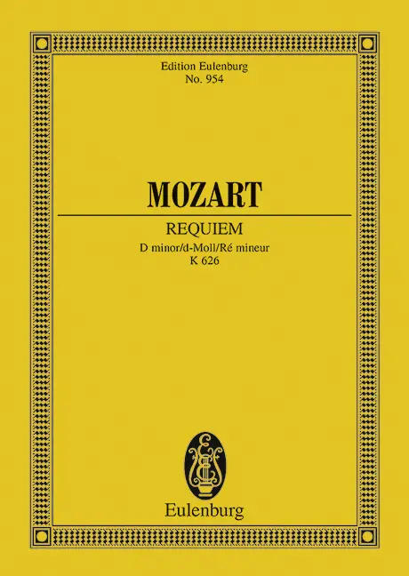 Cover: 9783795768836 | Requiem | d-Moll. KV 626. 4 Soli, Chor und Orchester. Studienpartitur.
