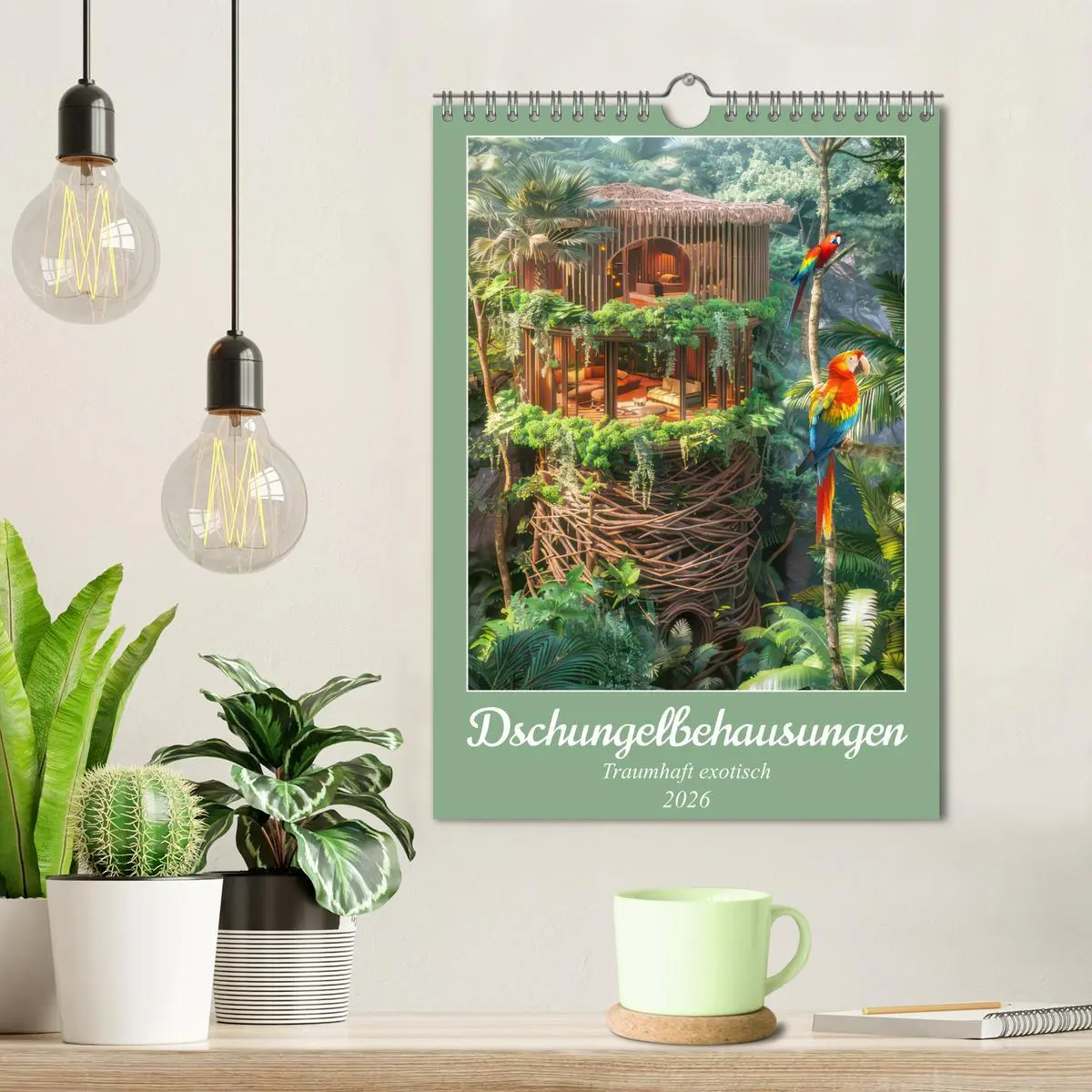 Bild: 9783516258936 | Dschungelbehausungen - Traumhaft exotisch (Wandkalender 2026 DIN A4...