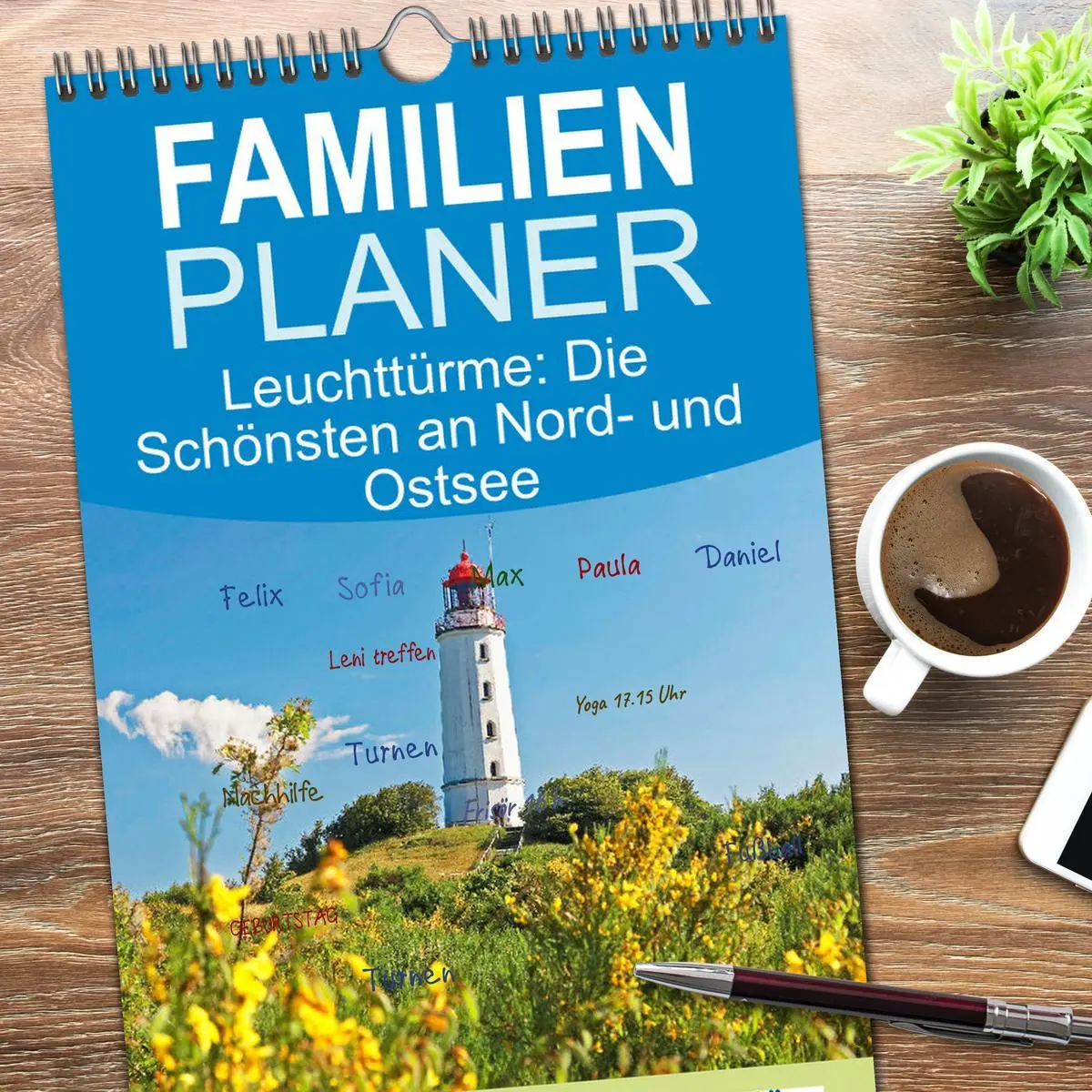 Bild: 9783516498936 | Familienplaner 2026 - Leuchttürme: Die Schönsten an Nord- und...