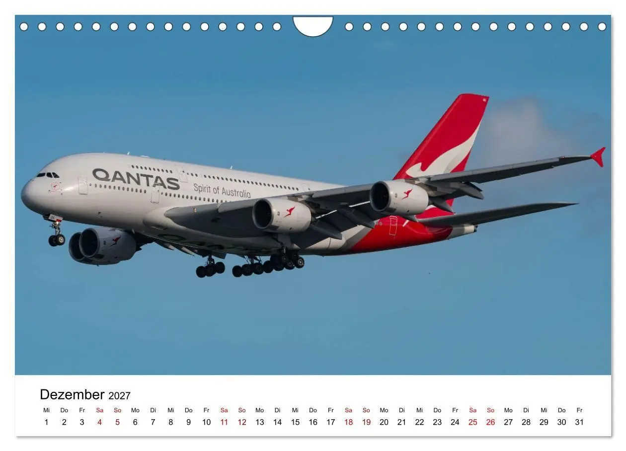 Bild: 9783569038936 | Flugzeuge von Airbus 2027 (Wandkalender 2027 DIN A4 quer), CALVENDO...