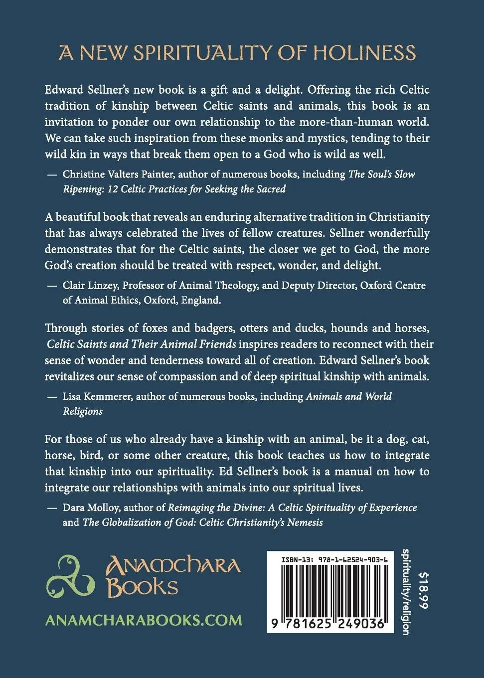 Rückseite: 9781625249036 | Celtic Saints and Their Animal Friends | A Spiritual Kinship | Sellner