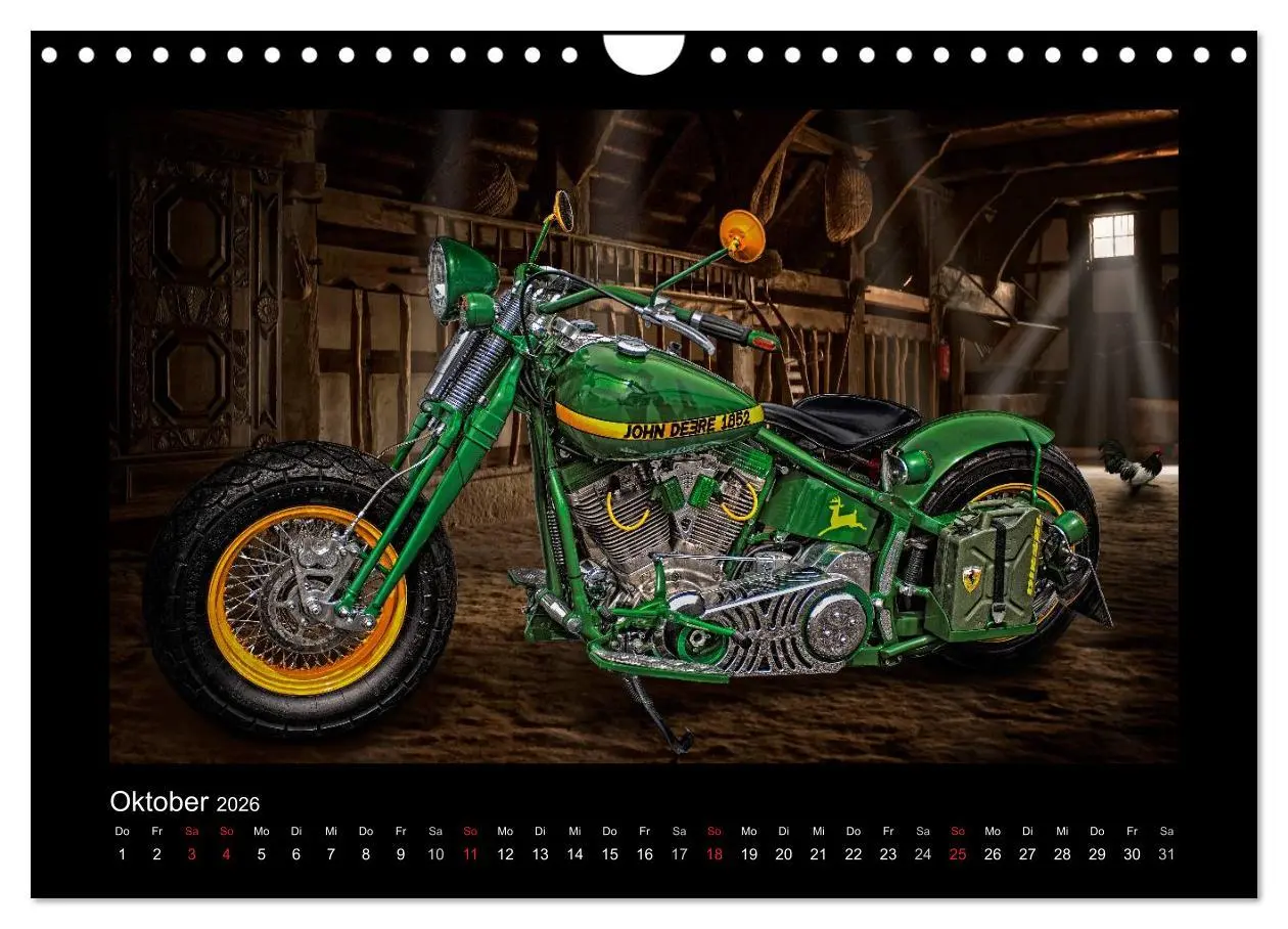 Bild: 9783516219036 | Motorrad-Träume - Chopper und Custombikes (Wandkalender 2026 DIN A4...