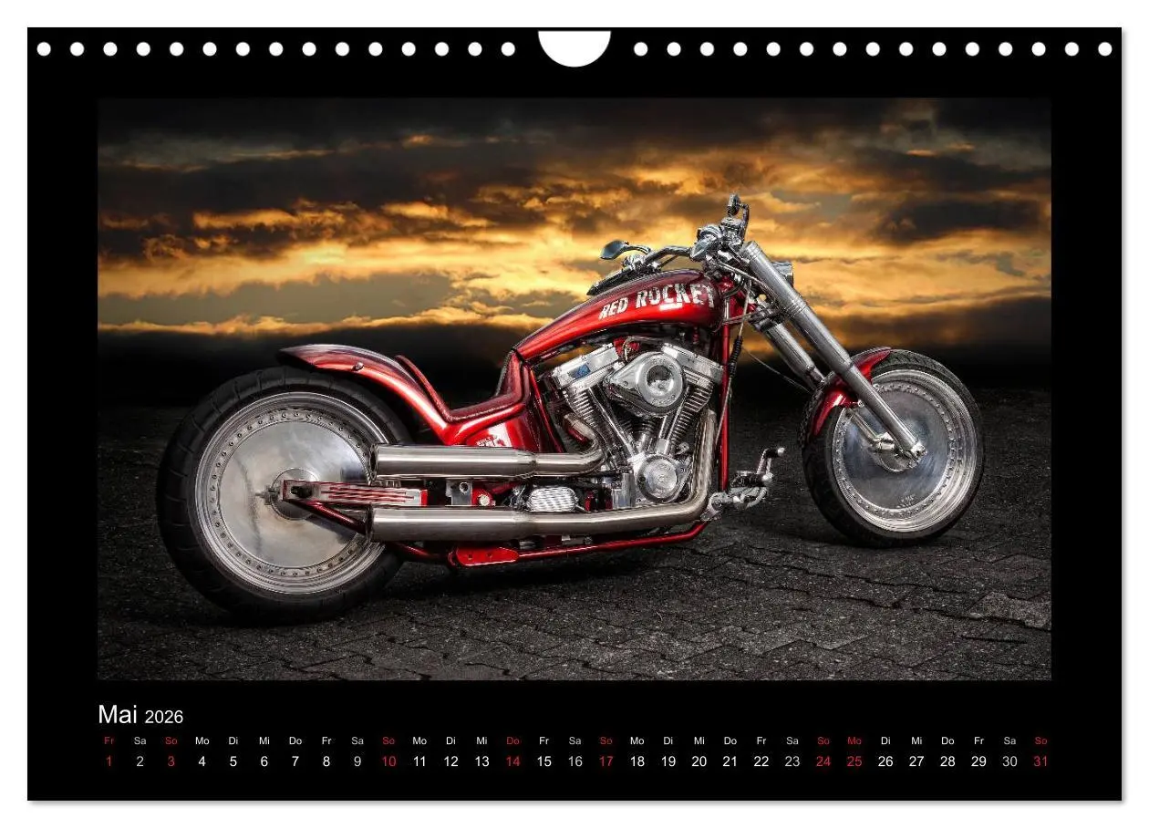 Bild: 9783516219036 | Motorrad-Träume - Chopper und Custombikes (Wandkalender 2026 DIN A4...
