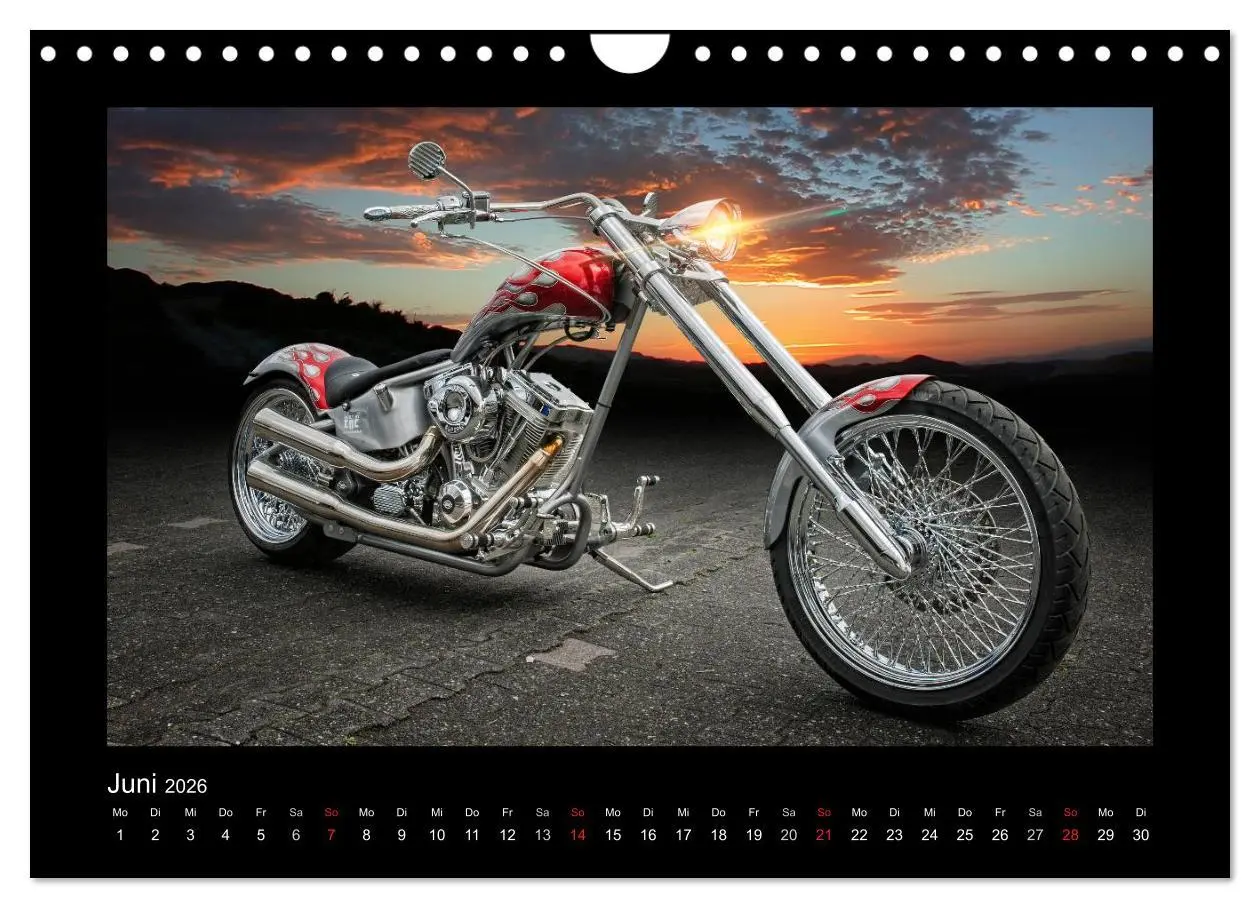 Bild: 9783516219036 | Motorrad-Träume - Chopper und Custombikes (Wandkalender 2026 DIN A4...