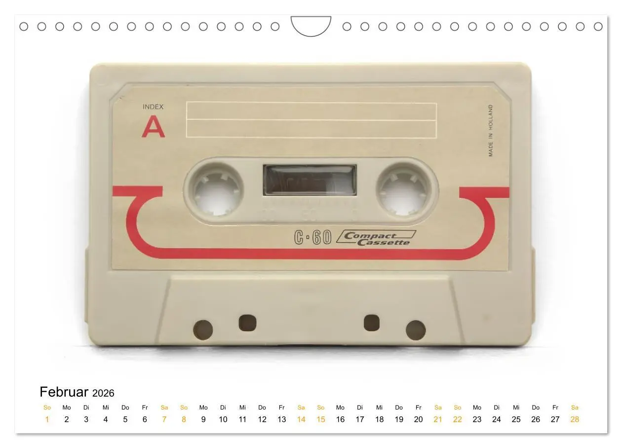 Bild: 9783516459036 | Audio Tapes (Wandkalender 2026 DIN A4 quer), CALVENDO Monatskalender