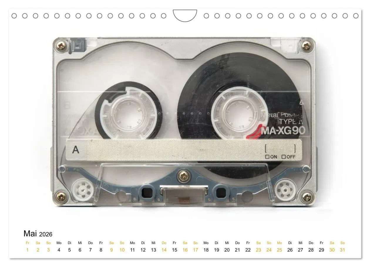 Bild: 9783516459036 | Audio Tapes (Wandkalender 2026 DIN A4 quer), CALVENDO Monatskalender
