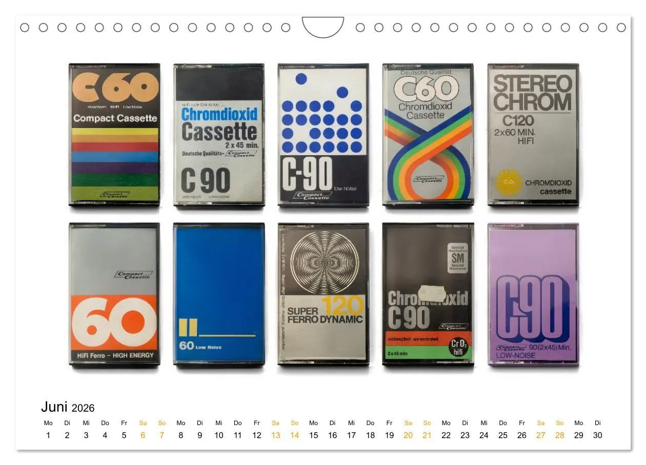 Bild: 9783516459036 | Audio Tapes (Wandkalender 2026 DIN A4 quer), CALVENDO Monatskalender