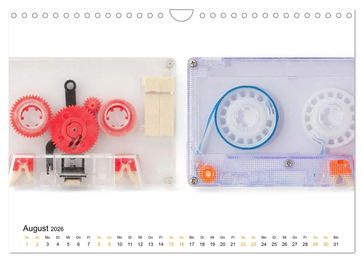 Bild: 9783516459036 | Audio Tapes (Wandkalender 2026 DIN A4 quer), CALVENDO Monatskalender
