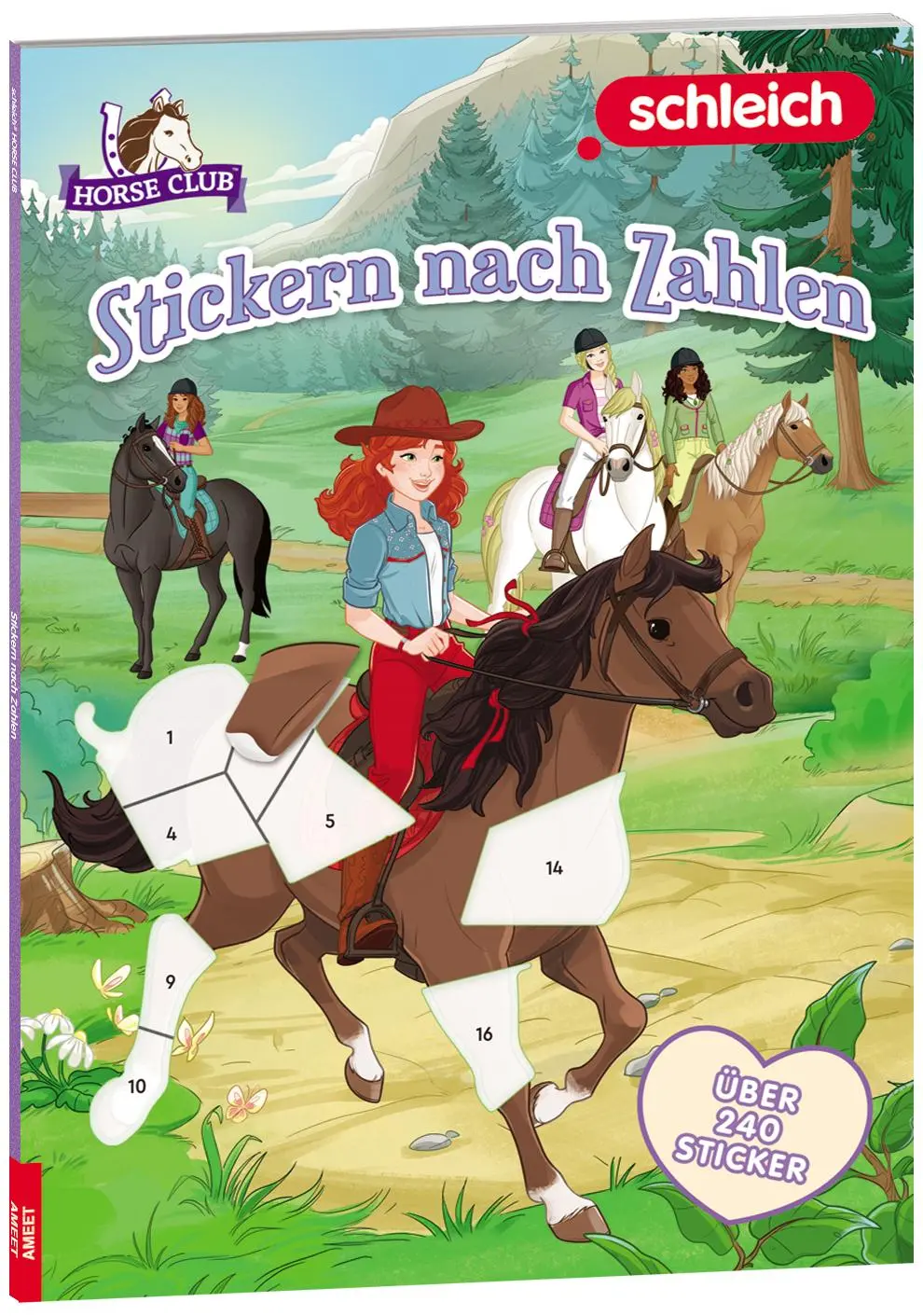 Cover: 9783960809036 | SCHLEICH® Horse Club(TM) - Stickern nach Zahlen | mit vielen Stickern