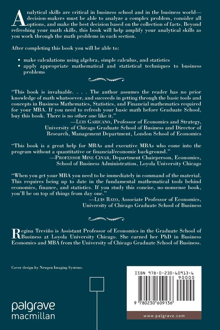 Rückseite: 9780230609136 | PreMBA Analytical Primer | Regina Trevino | Taschenbuch | xv | 2009