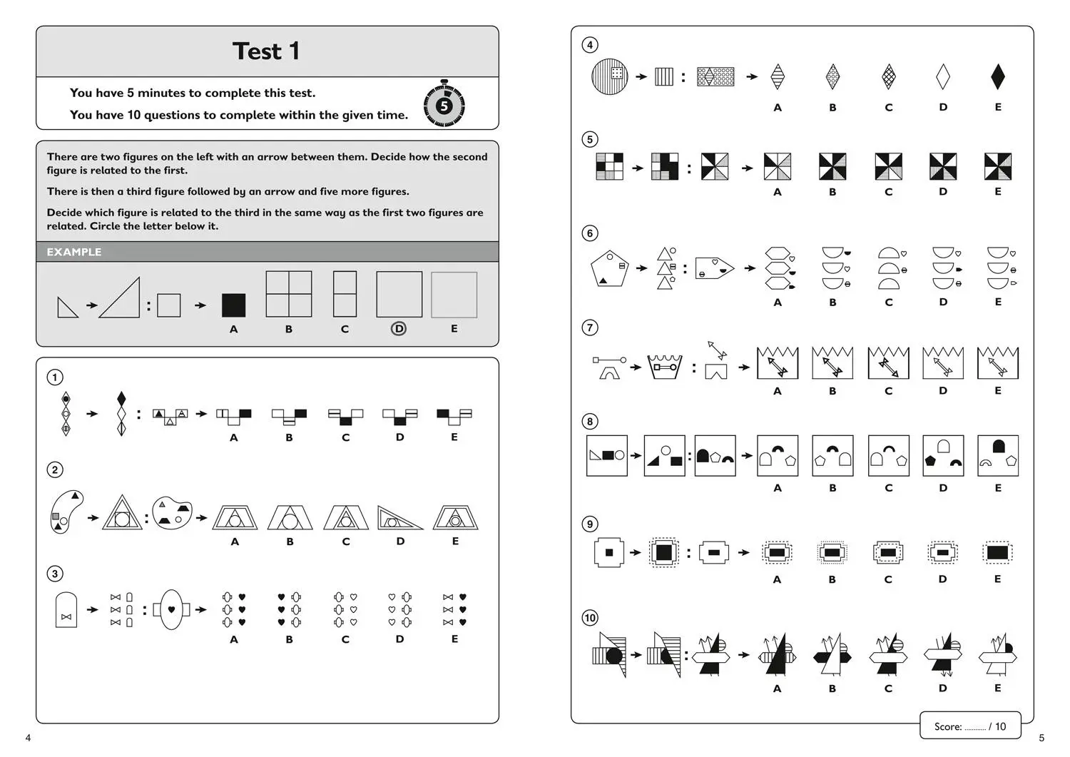 Bild: 9781844199136 | 11+ Non-Verbal Reasoning Quick Practice Tests Age 9-10 (Year 5) | 11