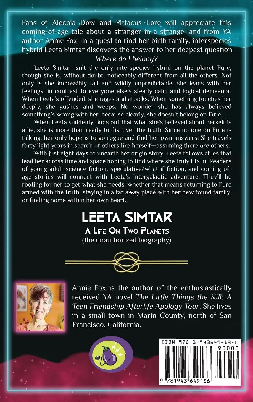 Rückseite: 9781943649136 | Leeta Simtar | A Life on Two Planets | Annie Fox | Buch | Englisch