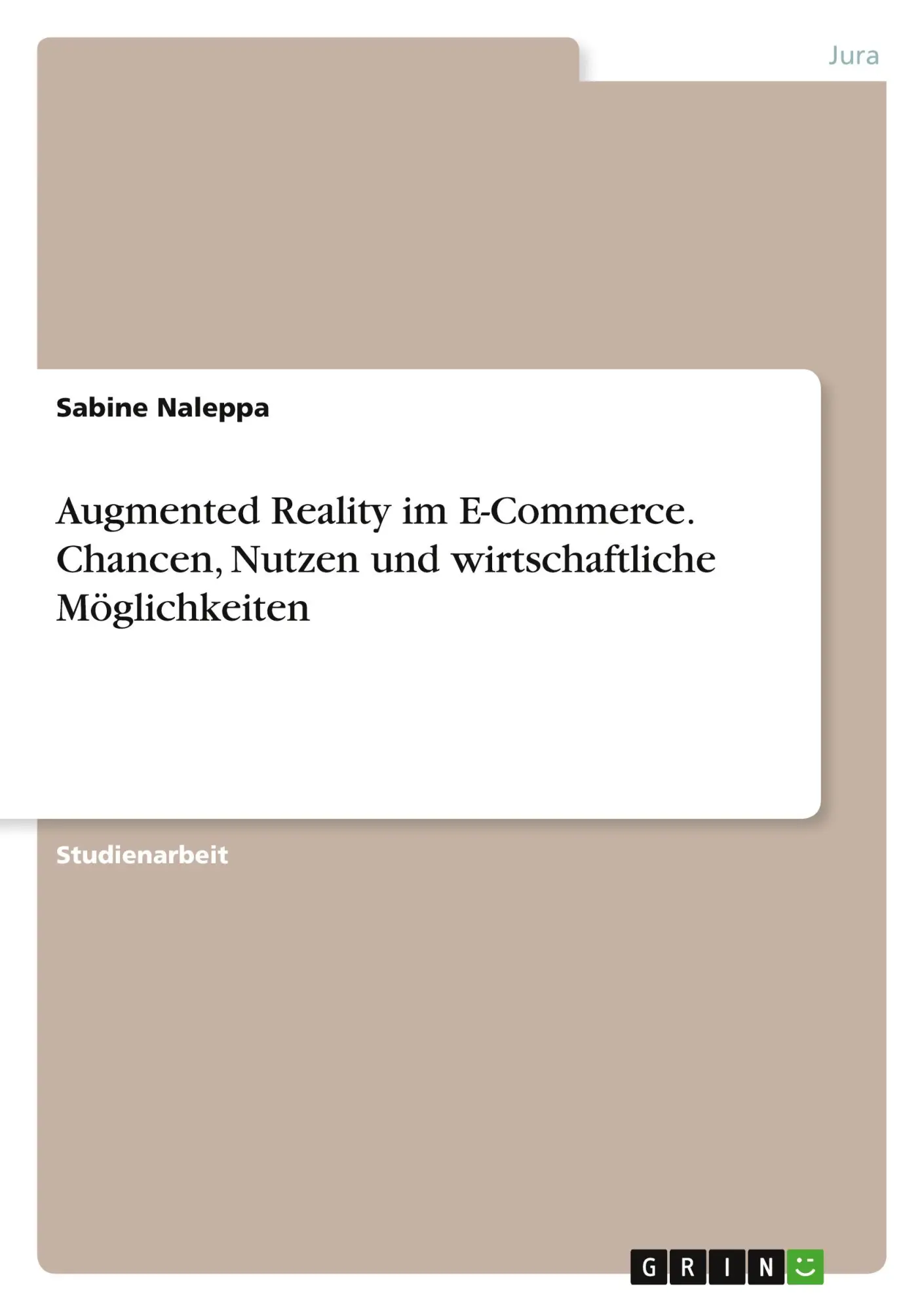 Cover: 9783346859136 | Augmented Reality im E-Commerce. Chancen, Nutzen und...
