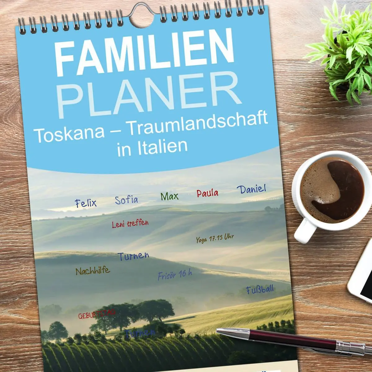 Bild: 9783516519136 | Familienplaner 2026 - Toskana - Traumlandschaft in Italien mit 5...