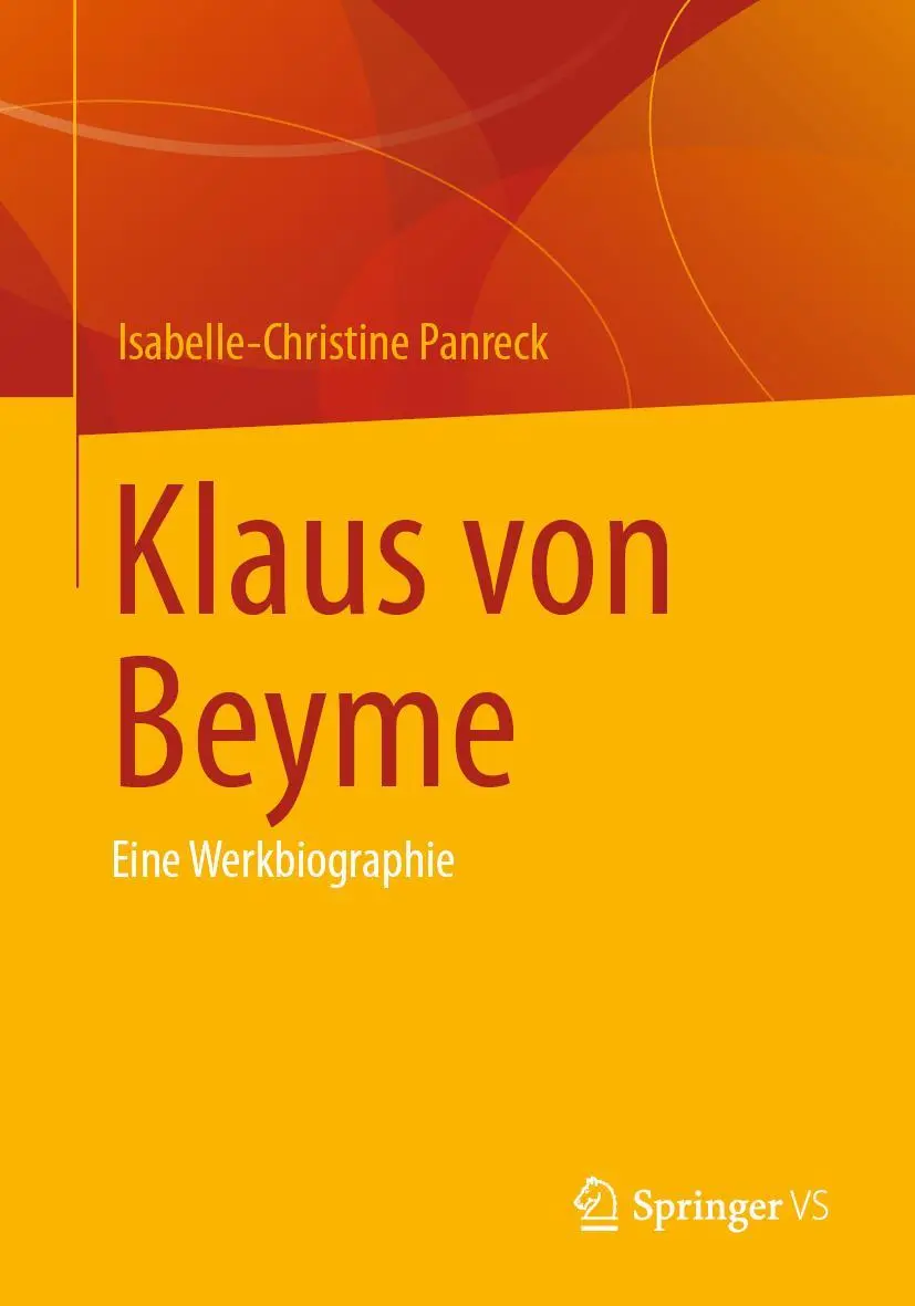 Cover: 9783658329136 | Klaus von Beyme | Eine Werkbiographie | Isabelle-Christine Panreck