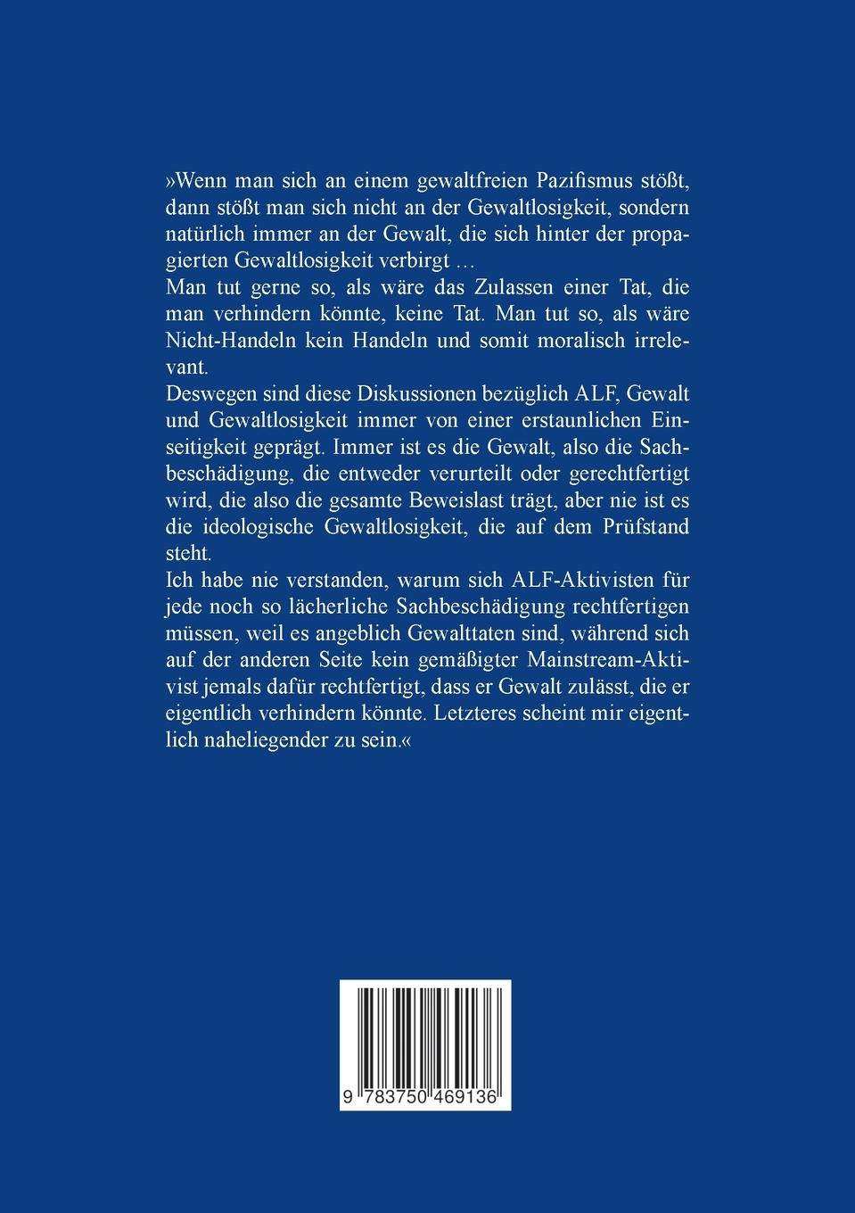 Rückseite: 9783750469136 | Tierrechte und Tierethik versus Vereinslogik und linkes Denken | Buch
