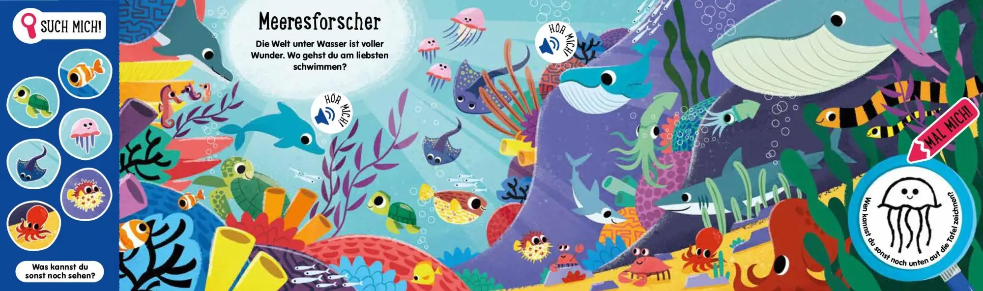 Bild: 9783849949136 | Such mich! Hör mich! Mal mich! Tier-Babys | Louise Martin (u. a.)