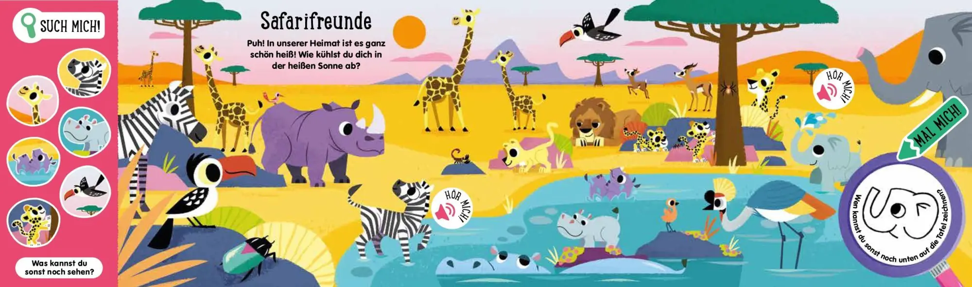 Bild: 9783849949136 | Such mich! Hör mich! Mal mich! Tier-Babys | Louise Martin (u. a.)