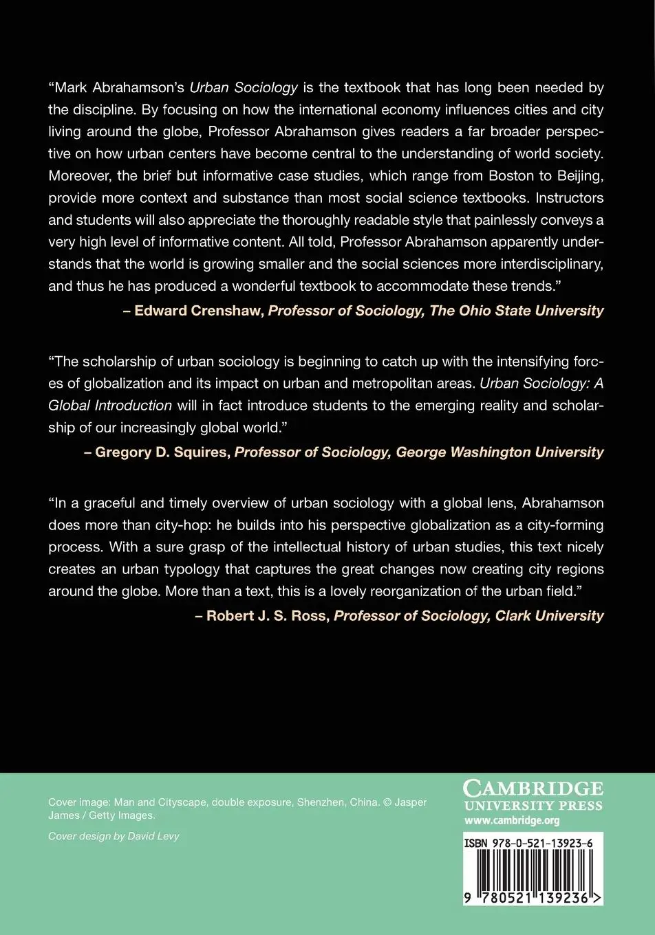 Rückseite: 9780521139236 | Urban Sociology | Mark Abrahamson | Taschenbuch | Englisch | 2014