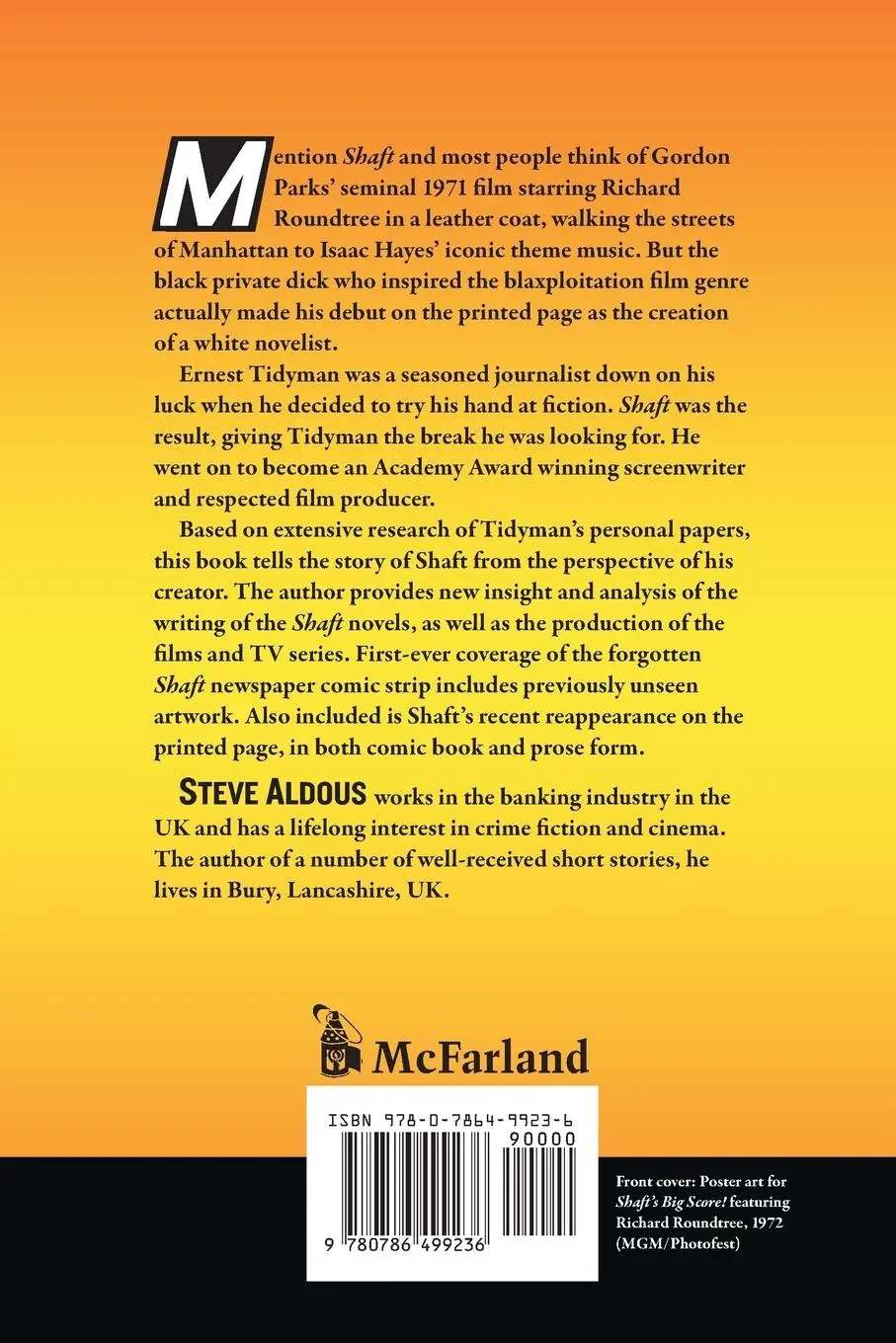 Rückseite: 9780786499236 | The World of Shaft | Steve Aldous | Taschenbuch | Englisch | 2015