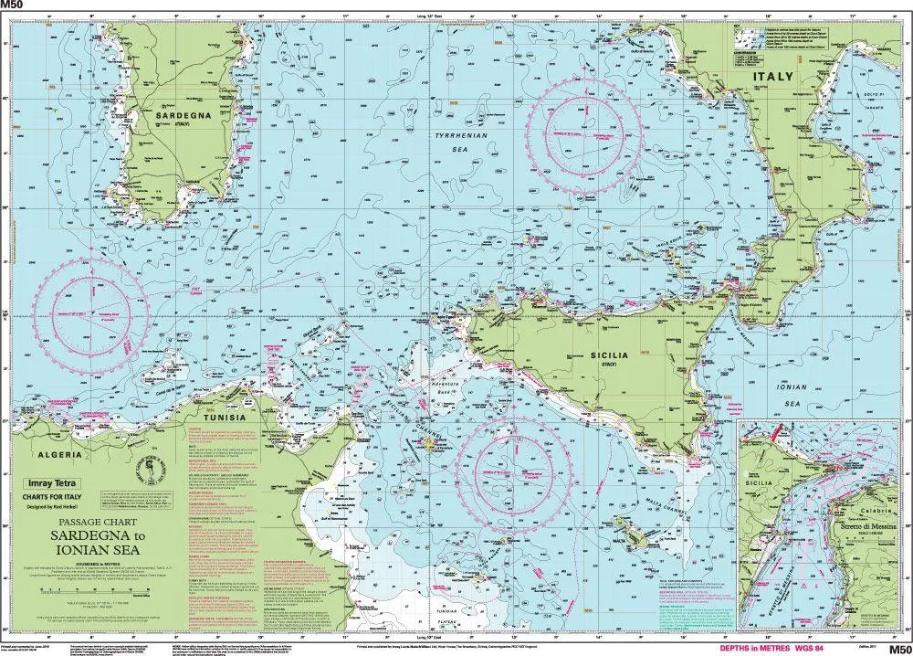 Bild: 9781846239236 | M50 Sardegna to Ionian Sea | Imray M Series | (Land-)Karte | Englisch