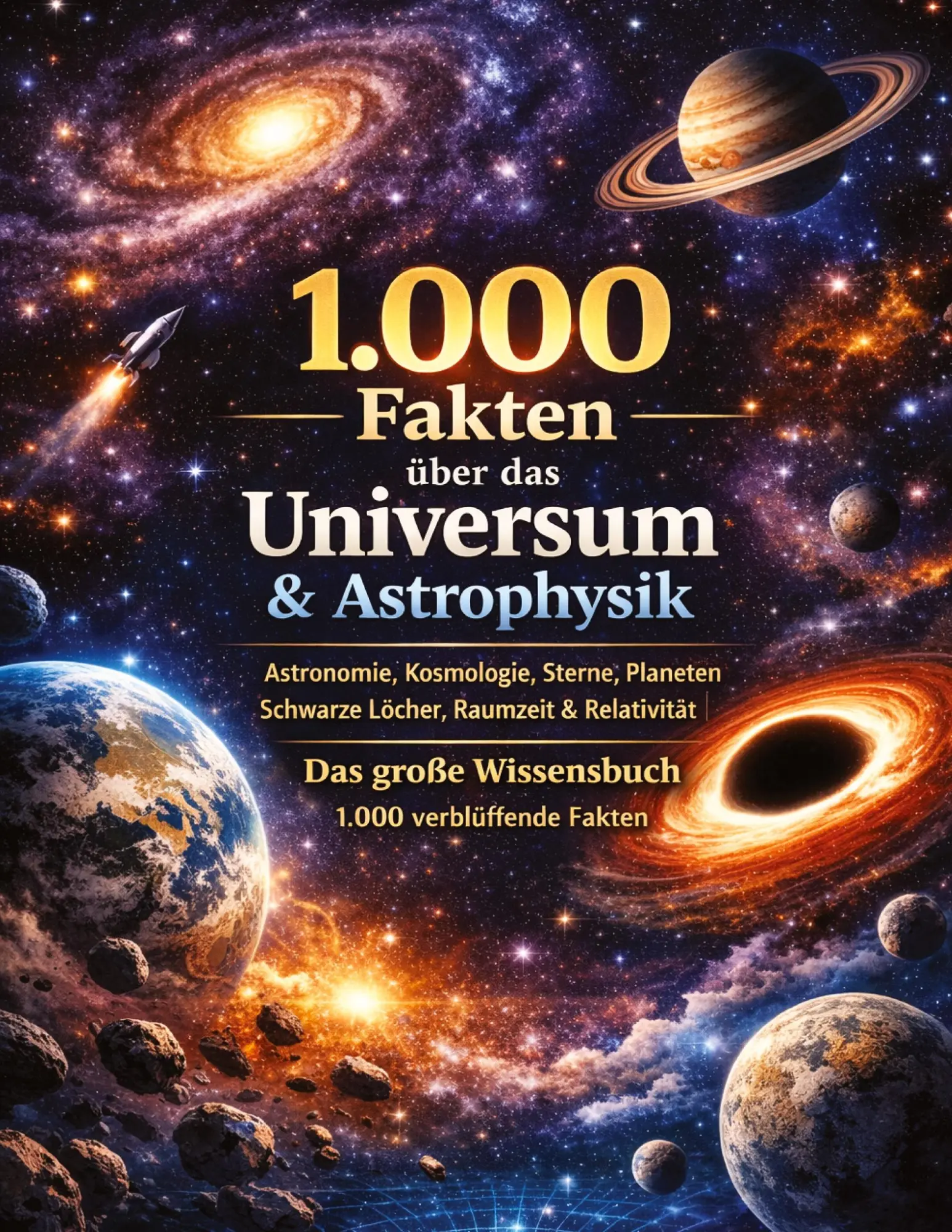 Cover: 9783384849236 | 1.000 Fakten über das Universum &amp; Astrophysik | Dominik Mikulaschek