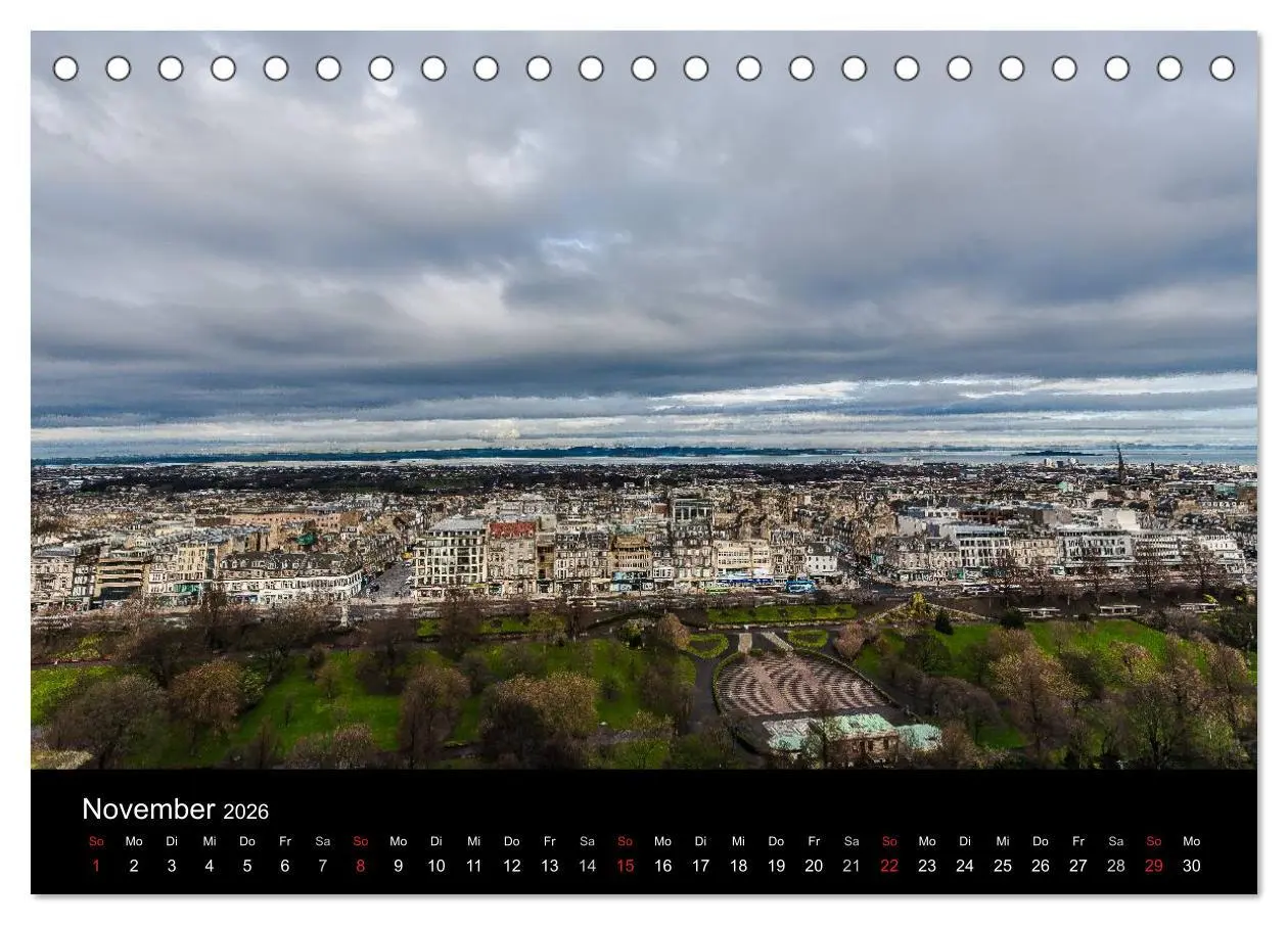 Bild: 9783457969236 | EDINBURGH. Blick. Licht. Wetter. (Tischkalender 2026 DIN A5 quer),...