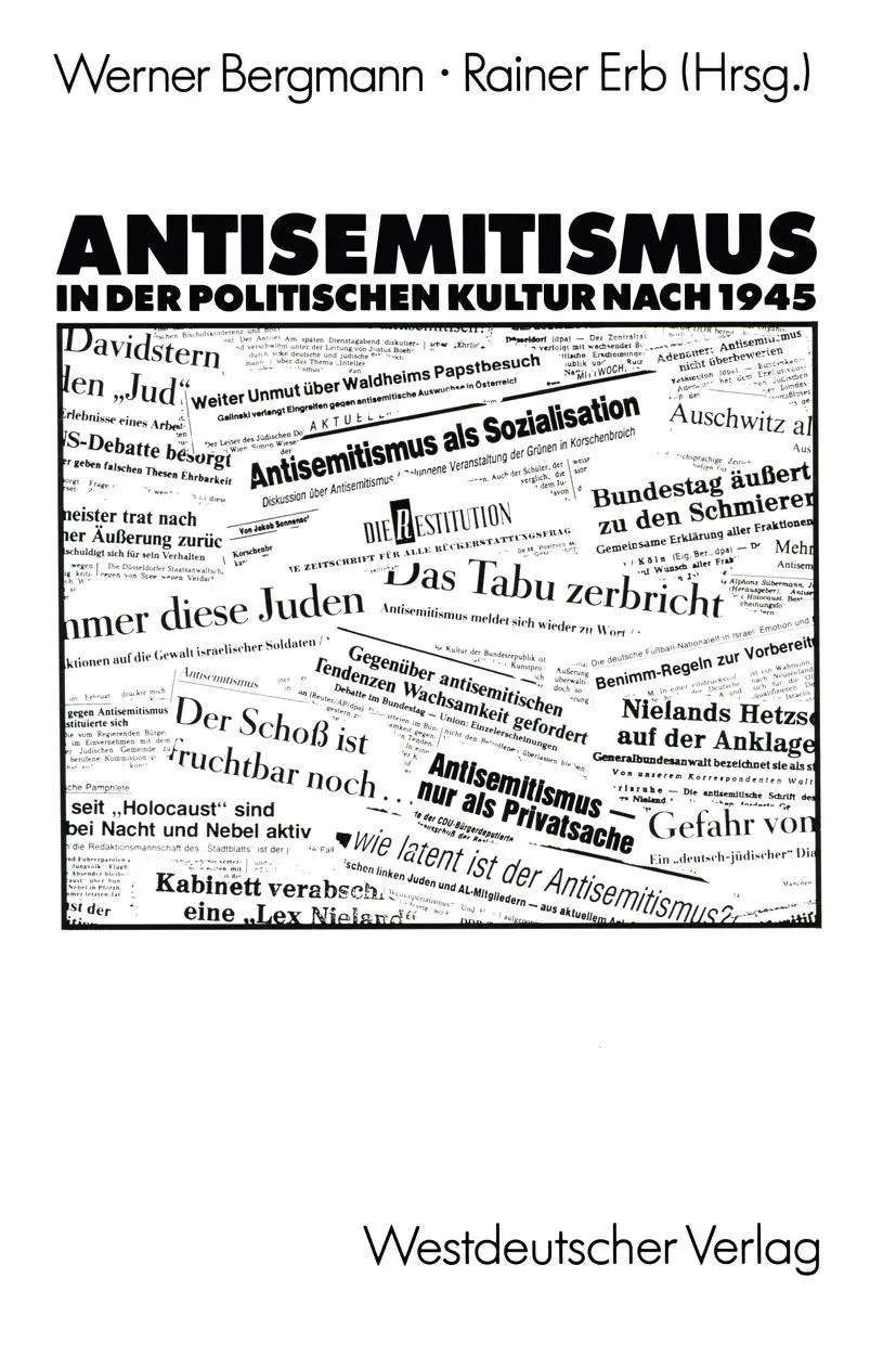 Cover: 9783531119236 | Antisemitismus in der politischen Kultur nach 1945 | Rainer Bergmann