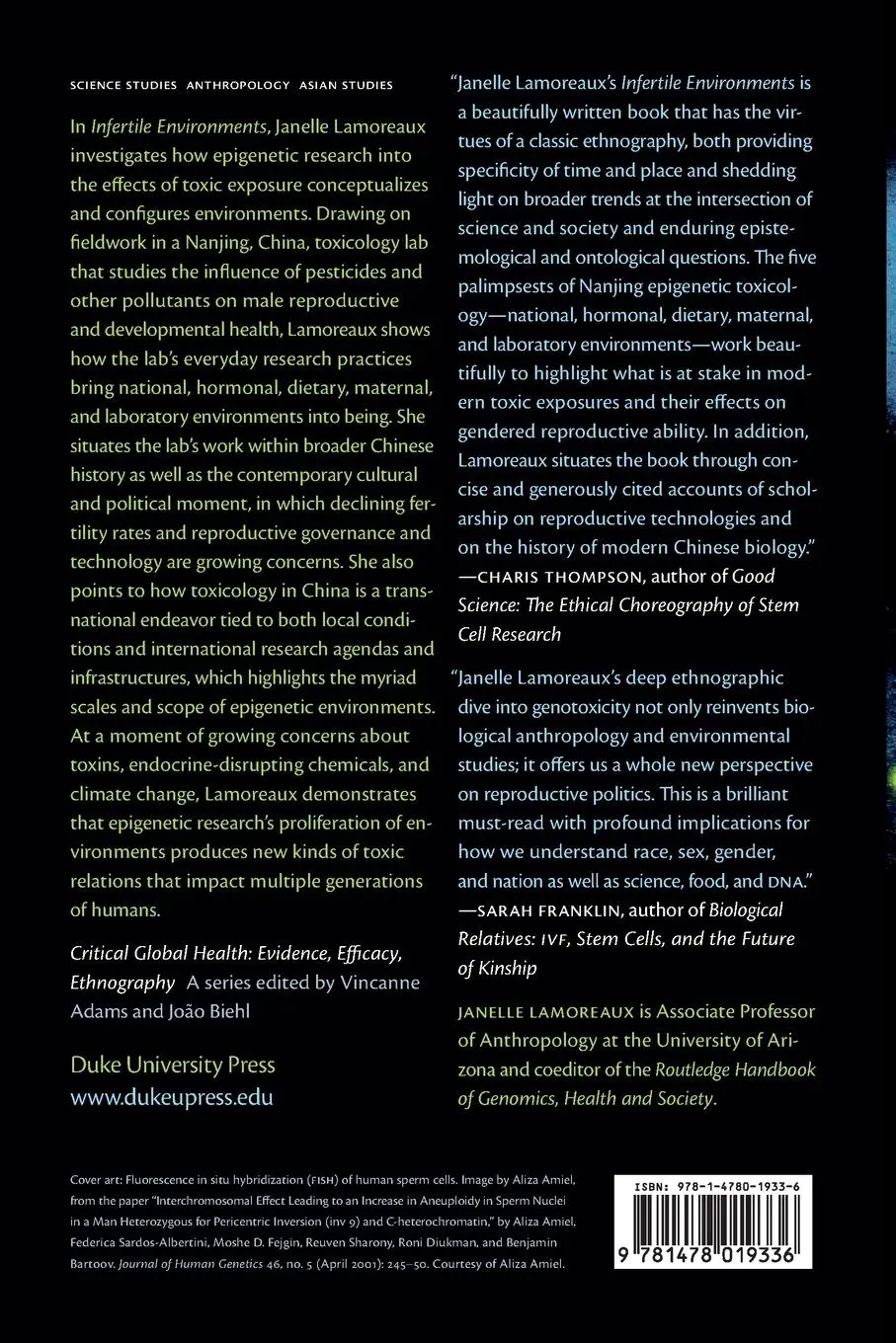 Rückseite: 9781478019336 | Infertile Environments | Janelle Lamoreaux | Taschenbuch | Englisch