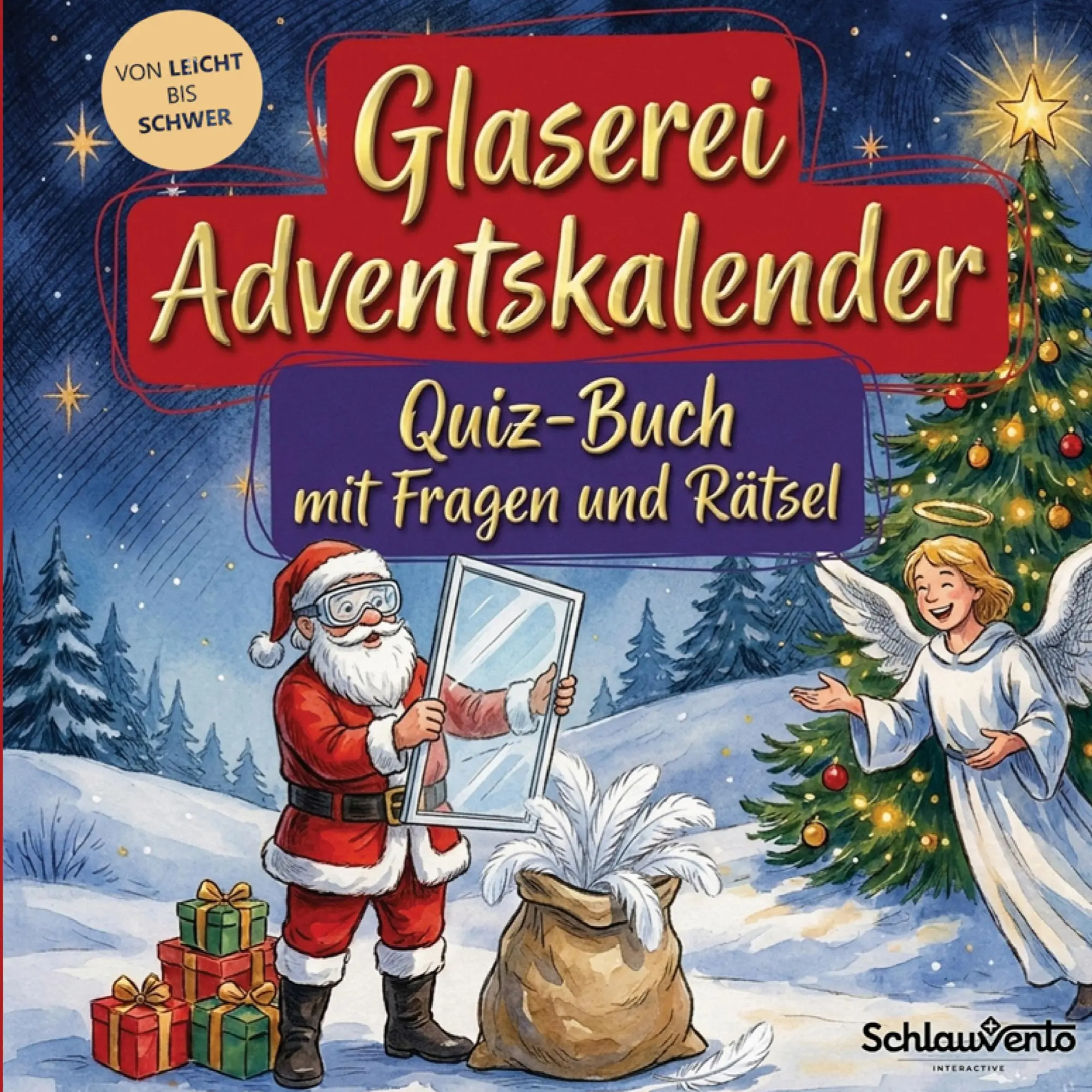 Cover: 9783693199336 | Glaserei-Adventskalender: Quiz-Buch mit Fragen und Rätsel | Buch